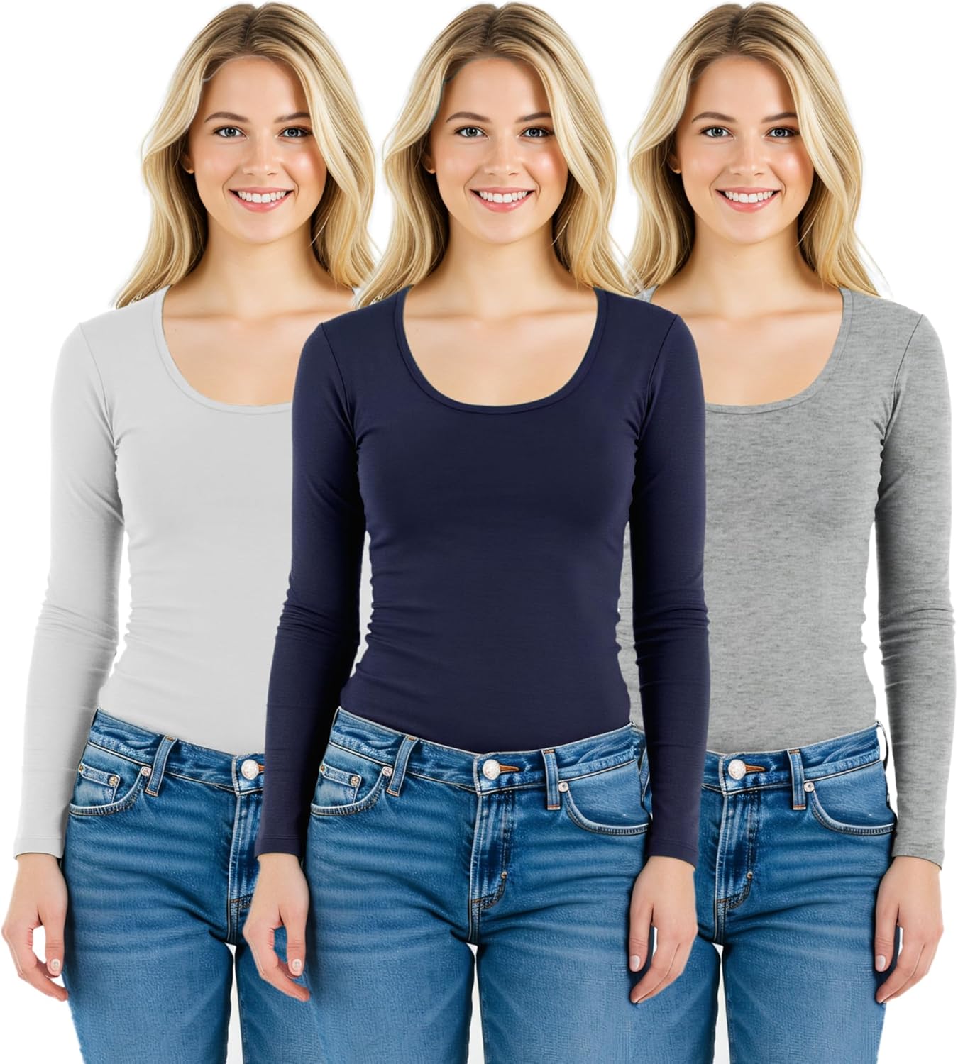 Emmalise Women's Athletic Fit Long Sleeve Crew Neck Tee Review