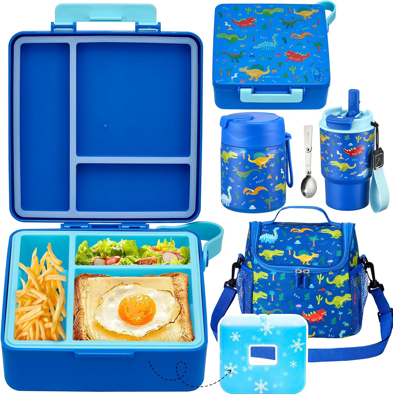Pawtong Lunch Box Set with Bento Box & Insulated Bag