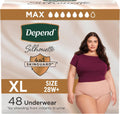 Depend Silhouette Incontinence Underwear for Women, Extra Large 48 ct