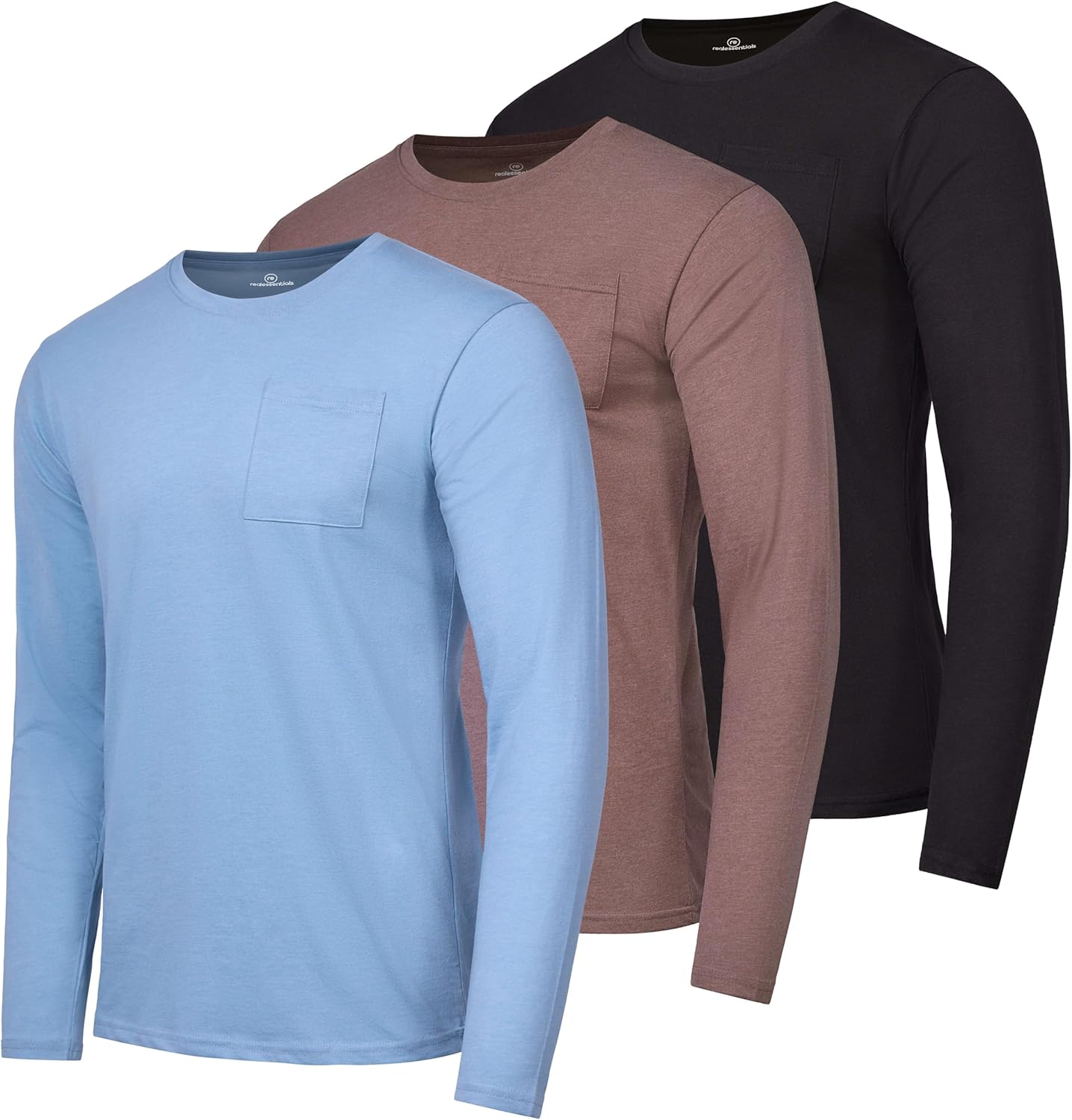 Men's Cotton Performance Long Sleeve Pocket T-Shirt for All