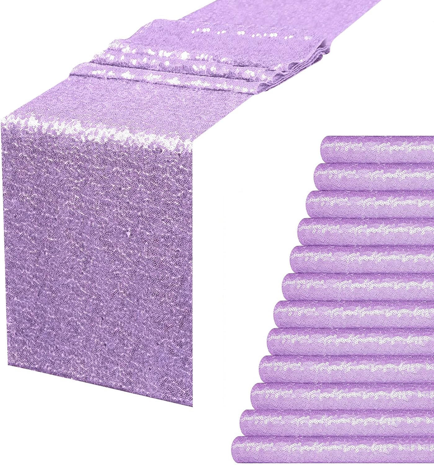 Lavender Sequin Table Runner for Party Decor and Events