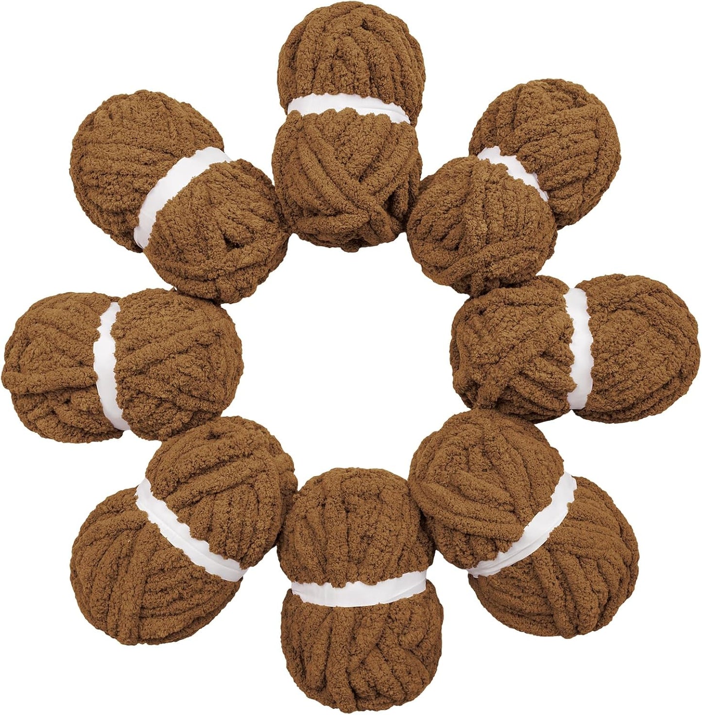 Chunky Yarn for Hand Knitting by HouseABC - 8 Pack