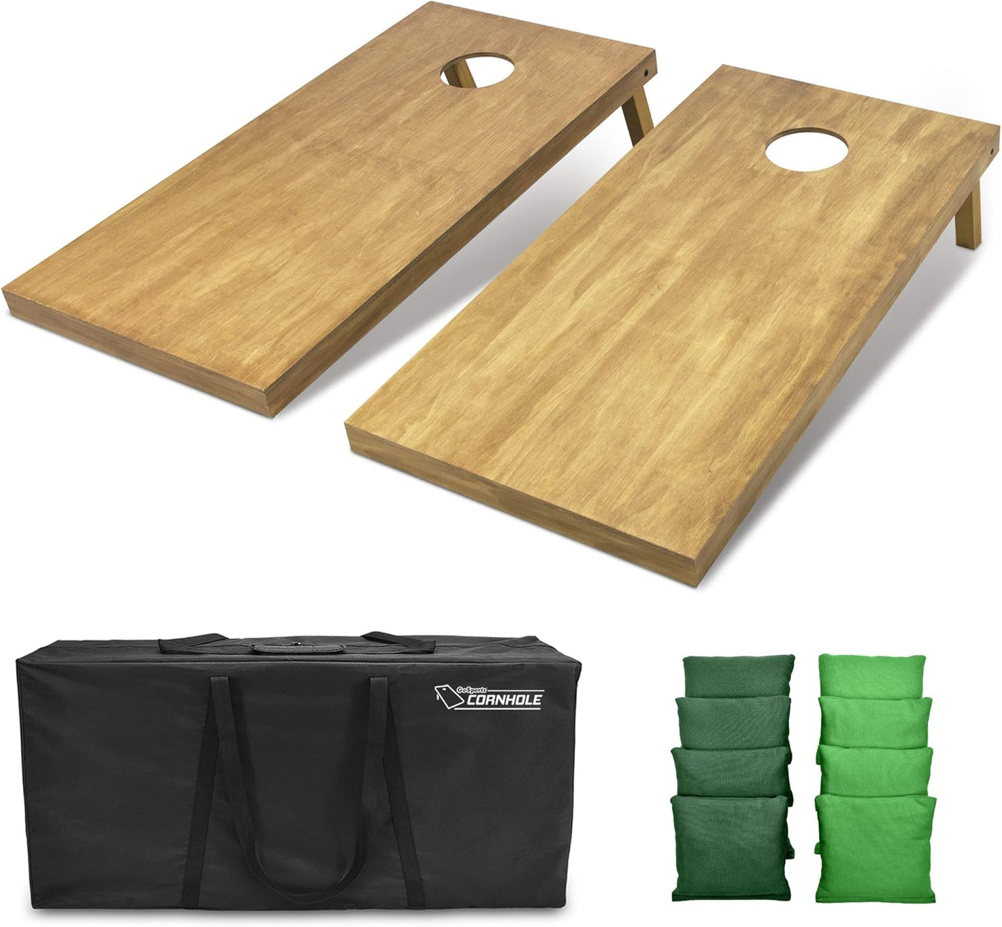 GoSports 4 ft x 2 ft Wooden Cornhole Boards Set for Fun