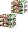 Can Organizer for Pantry 3-Tier Stackable Can Rack - Space Saving