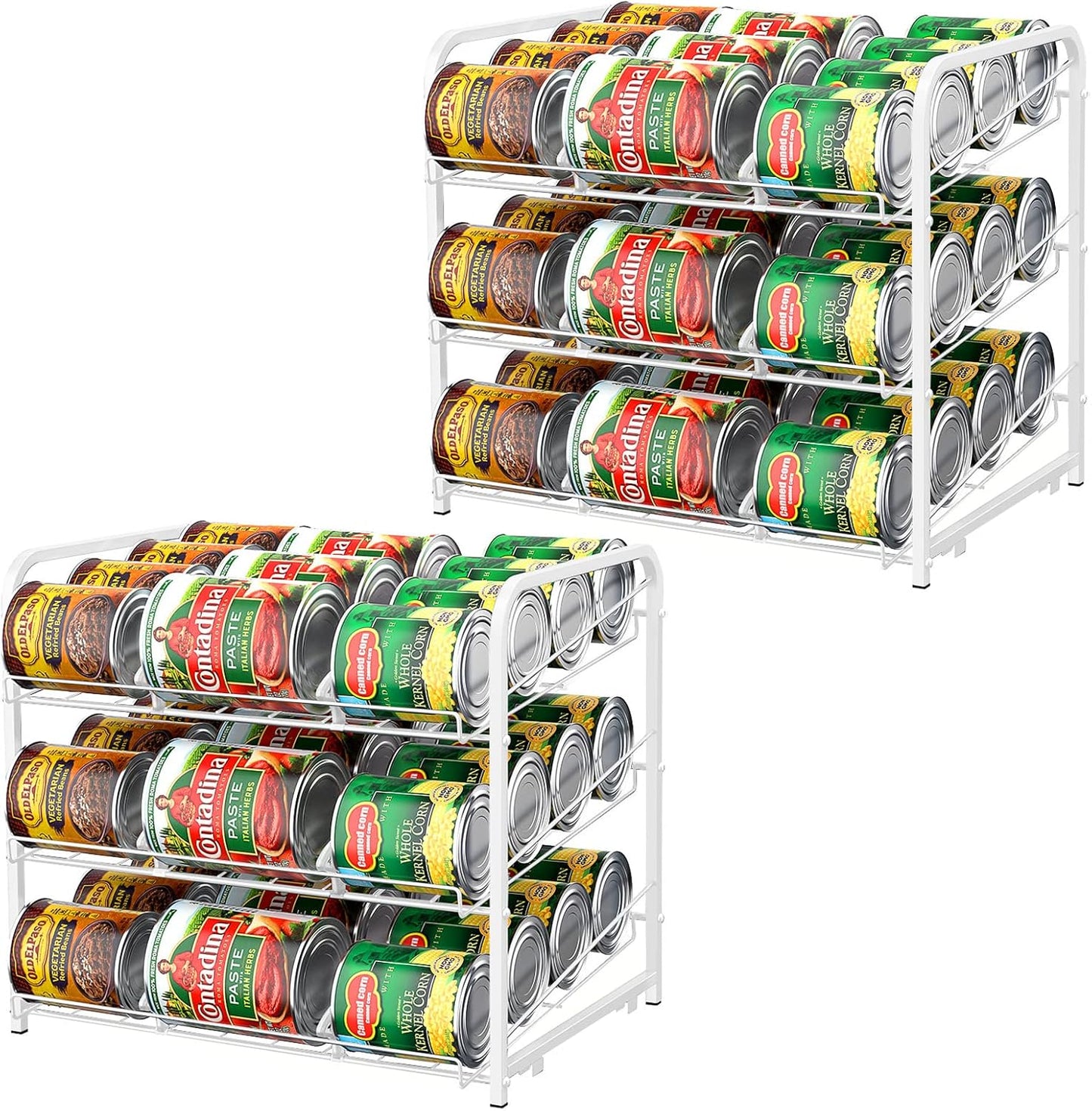 BTY Can Organizer for Pantry - Stackable Can Rack Storage