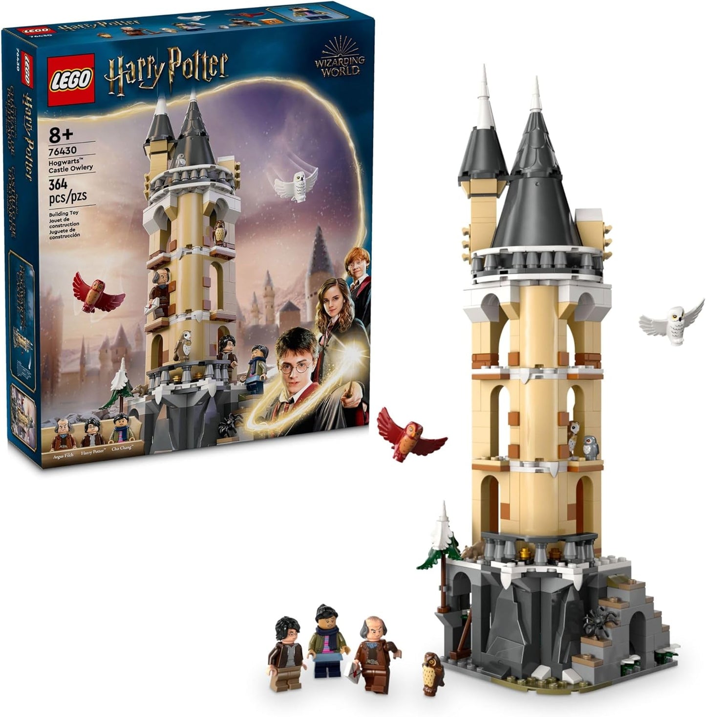 LEGO Harry Potter Hogwarts Castle Owlery Toy for Kids Ages 8