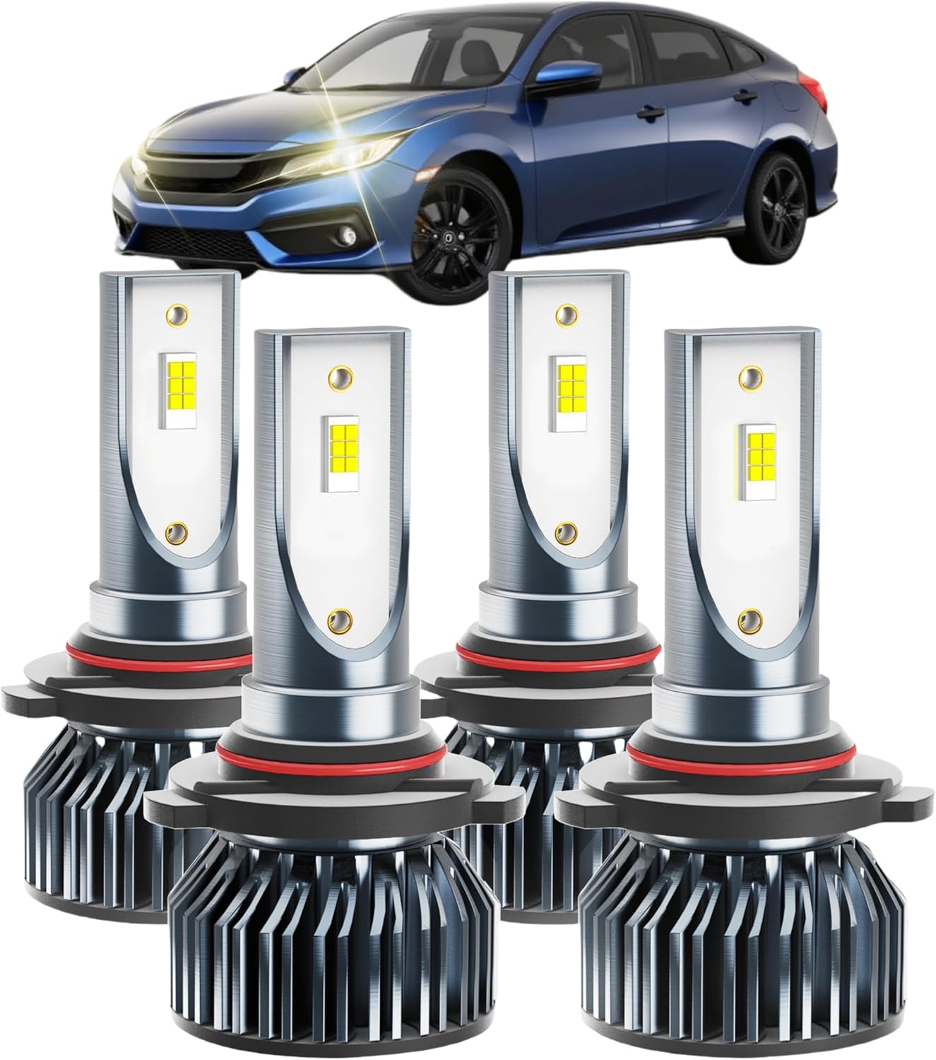 Civic Dedicated Accessory for 2004-2015 Models, Pack of 4