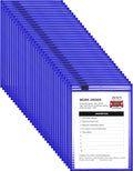 Dry Erase Pockets 14 x 10 in - Reusable Job Ticket Holders (50 Pack)