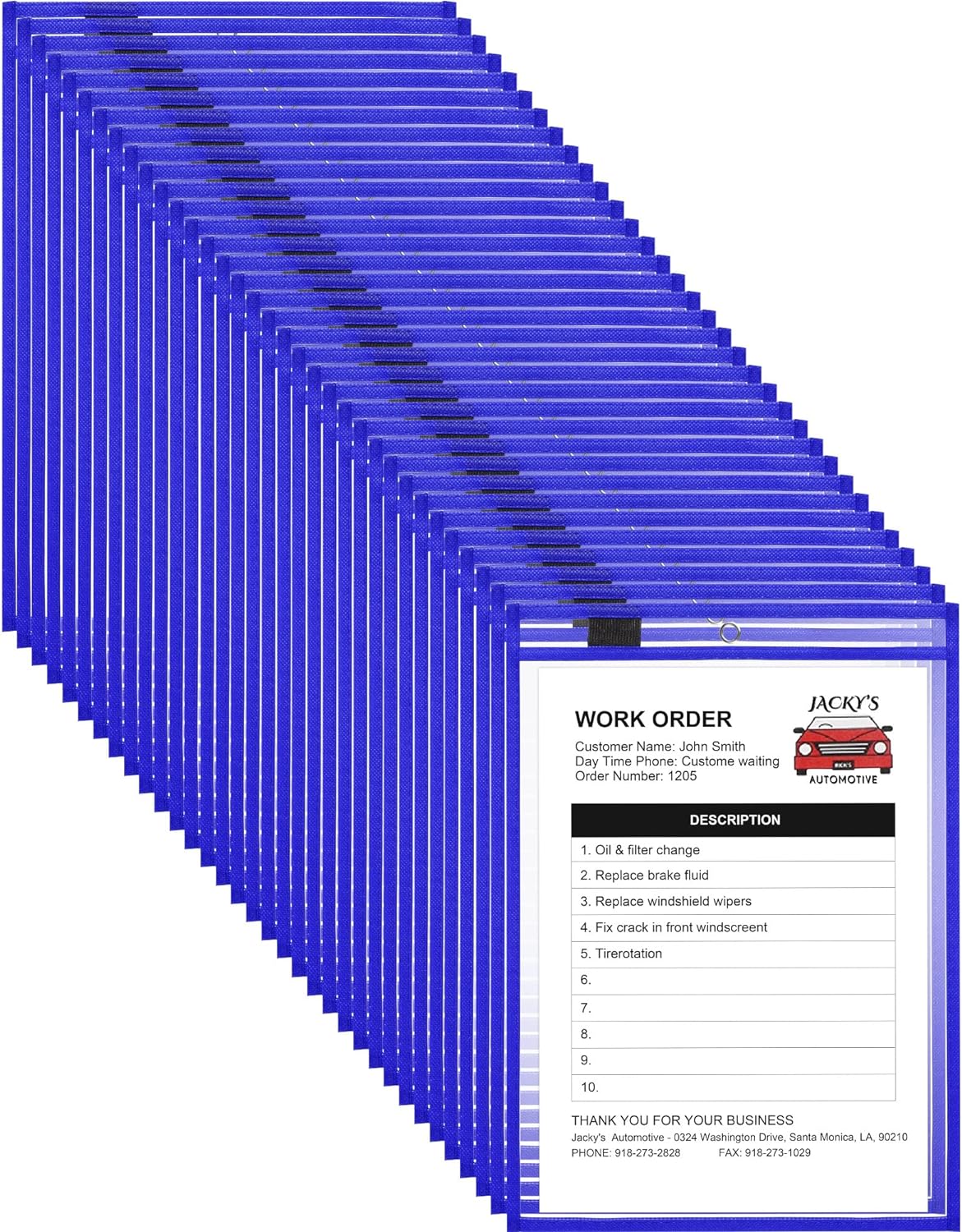 Nezyo Dry Erase Pockets for Classroom and Shop Use, 50 Pcs