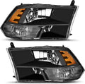 oEdRo Headlight Assembly Replacement for Dodge Ram Quad Models - Clear