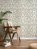 Floral Wallpaper Peel and Stick 17.3in x 32.8ft - Easy Install