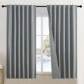 Room Darkening Curtains Back Tab Rod Pocket - Full Blackout for French
