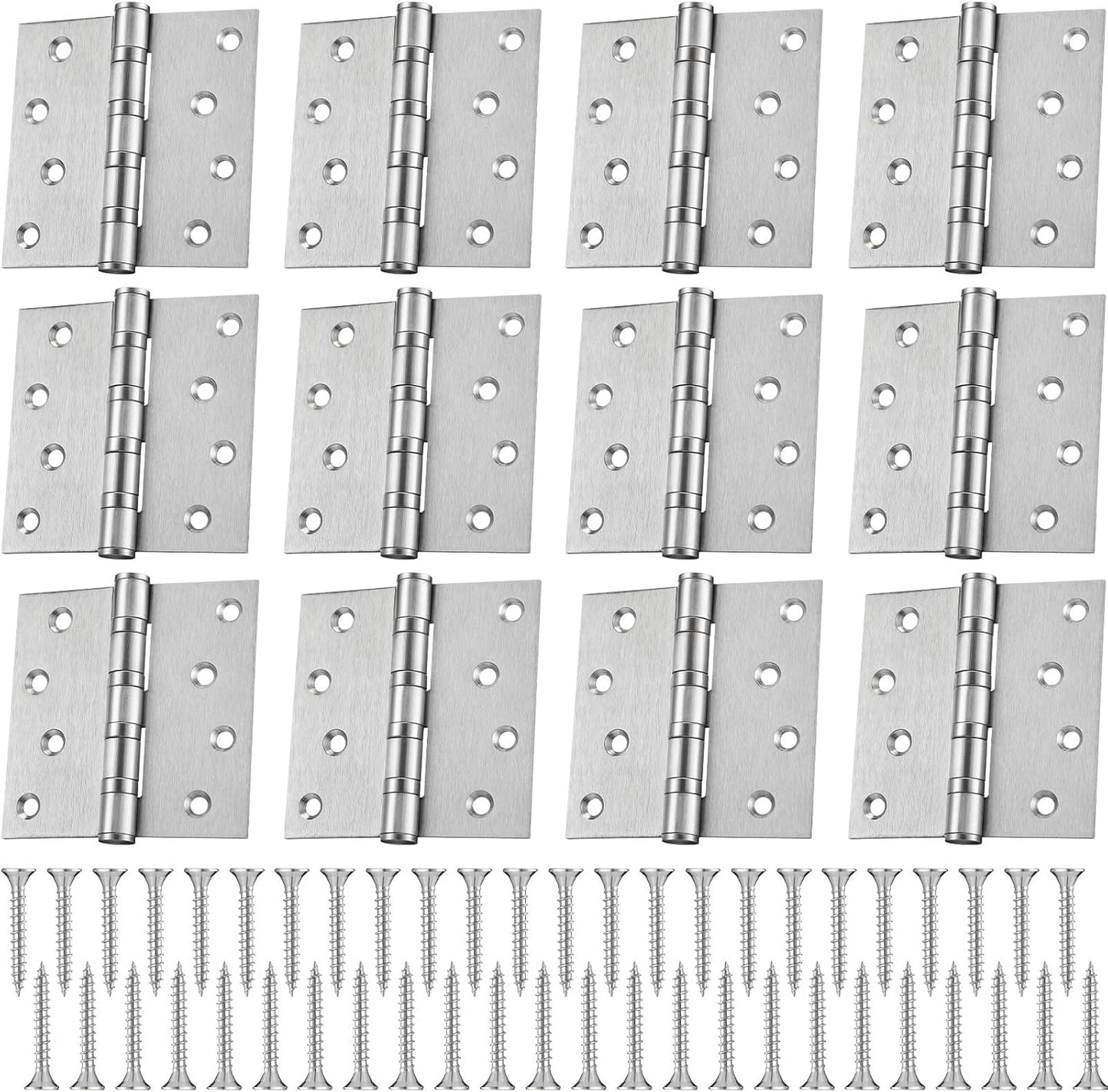 12 Pcs 4ft' Ball Bearing Door Hinges for Heavy Duty Use