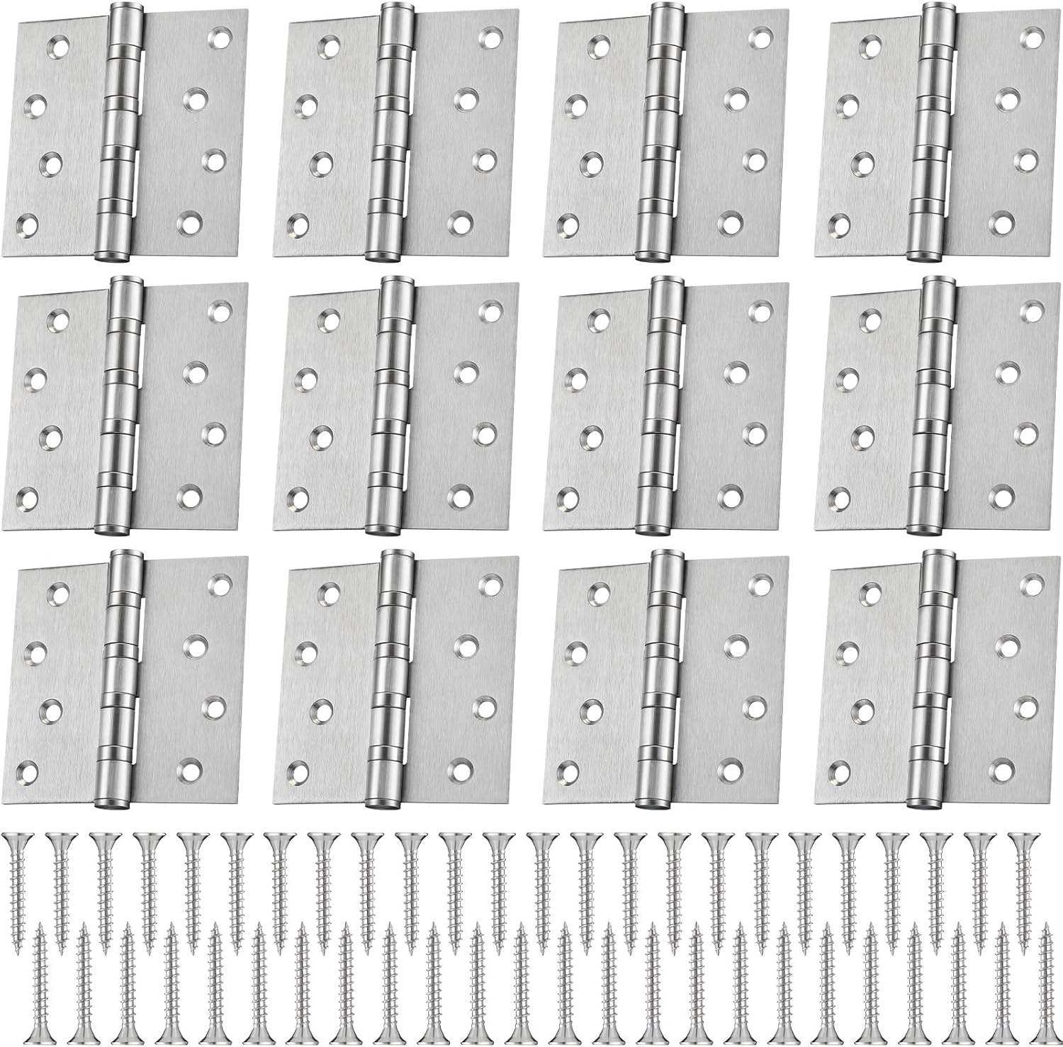 12 Pcs 4ft' Ball Bearing Door Hinges for Heavy Duty Use