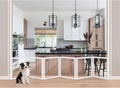Extra-Wide Clear Dog Gate for Indoor Use - Stylish Transparent Pet