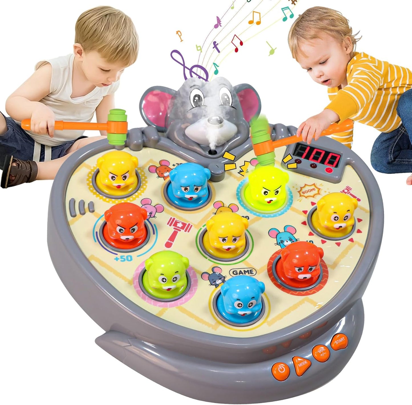 Interactive Whack-a-Mole Game - Educational Fun!