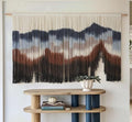 Flber Large Macrame Wall Hanging 57in x 31in - Mountain Dip Dye