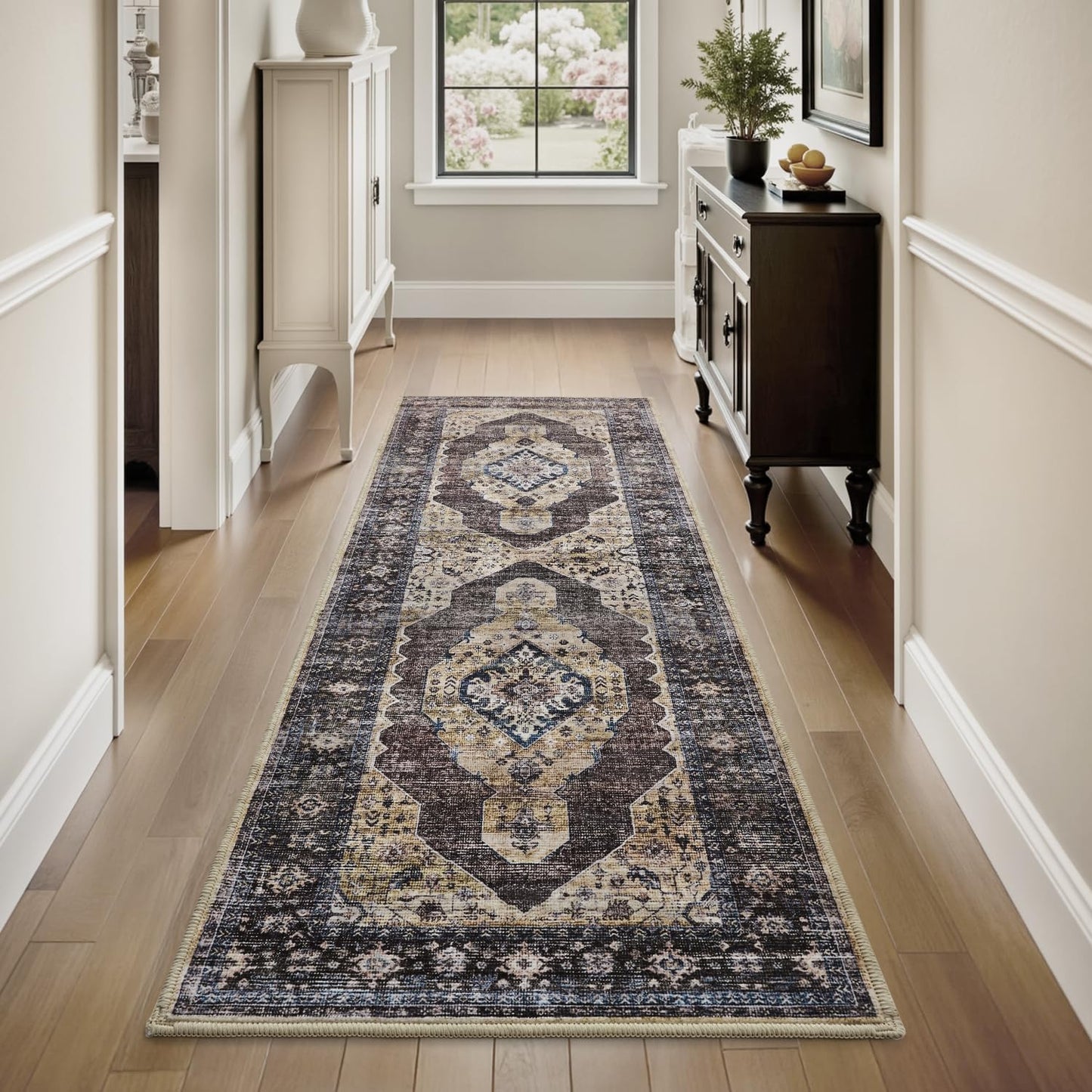 2x6 ft Runner Rugs for Hallway Non Slip Washable Kitchen Rug