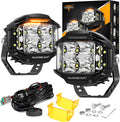4 in V-MAX LED Pods with Side Shooter - 92W 270 Degree Beam