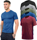 7/5/3 Workout Shirts for Men Pack - Quick Dry Moisture Wicking Tee
