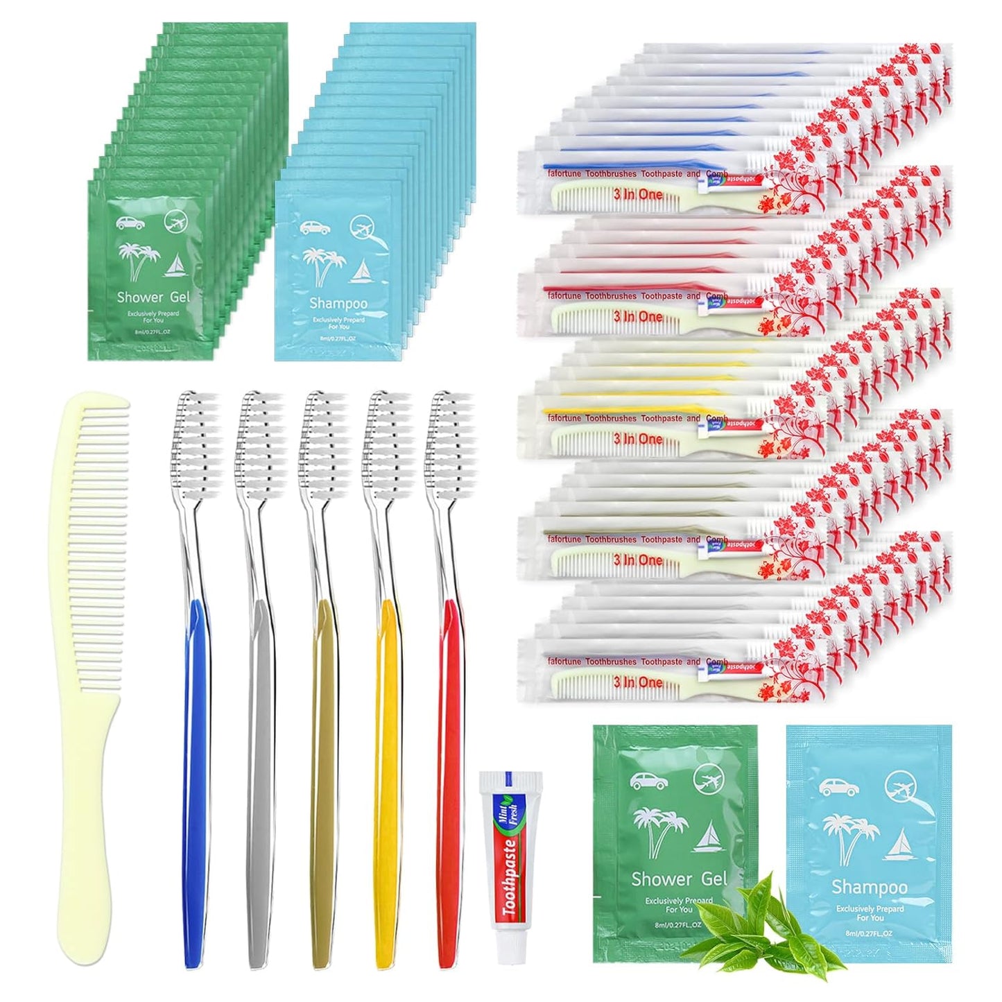 Bulk Hygiene Kits for Homeless with Toothbrushes and Shampoo