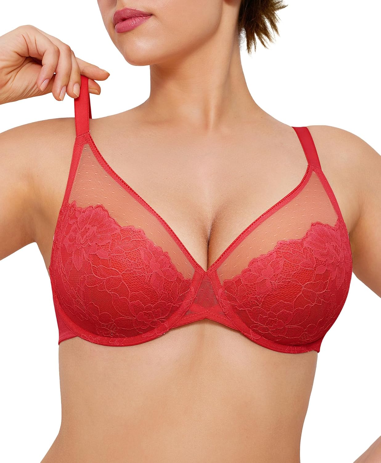 Popilush Minimizer Bras for Women Plus Size Full Coverage Support