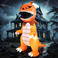 Giant Halloween Inflatable Pumpkin Dinosaur 8FT - Eye-Catching Yard