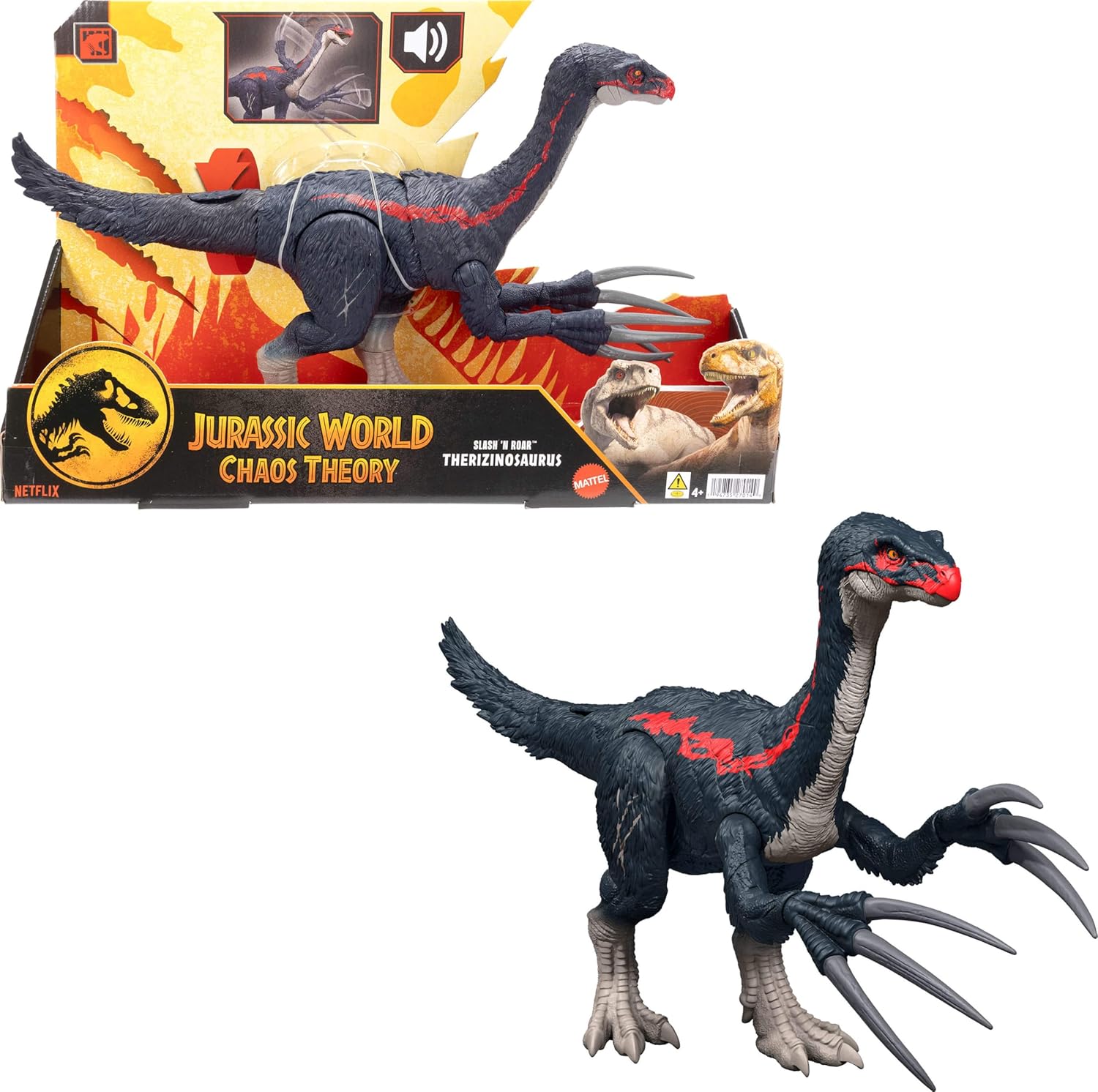 Jurassic World Therizinosaurus Action Figure with Sound Effects