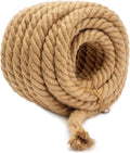 Jute Rope Garden Twine String 1/2 in - Strong Natural Rope for DIY