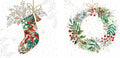 Holiday Cheer Cocktail Napkins Set: Festive Designs | 40 Count, 5-Inch