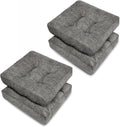 Chair Cushions for Dining Chairs 16 in x 16 in Set of 4 - Tufted