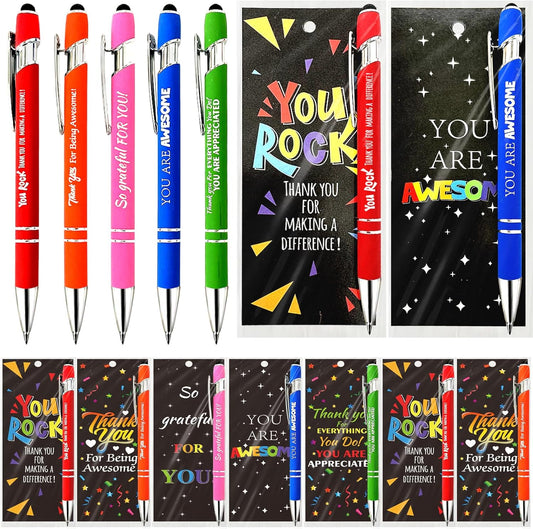 60 Sets Employee Appreciation Gifts with Pens and Bookmarks