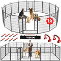 Dog Playpen Outdoor 16 Panels 40in High Metal Fence for Pets