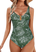 Women's Tummy Control One Piece Swimsuit - Ruched Slimming Fit