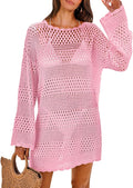 ANRABESS Crochet Swim Cover Up Beach Dress - Lightweight Knit