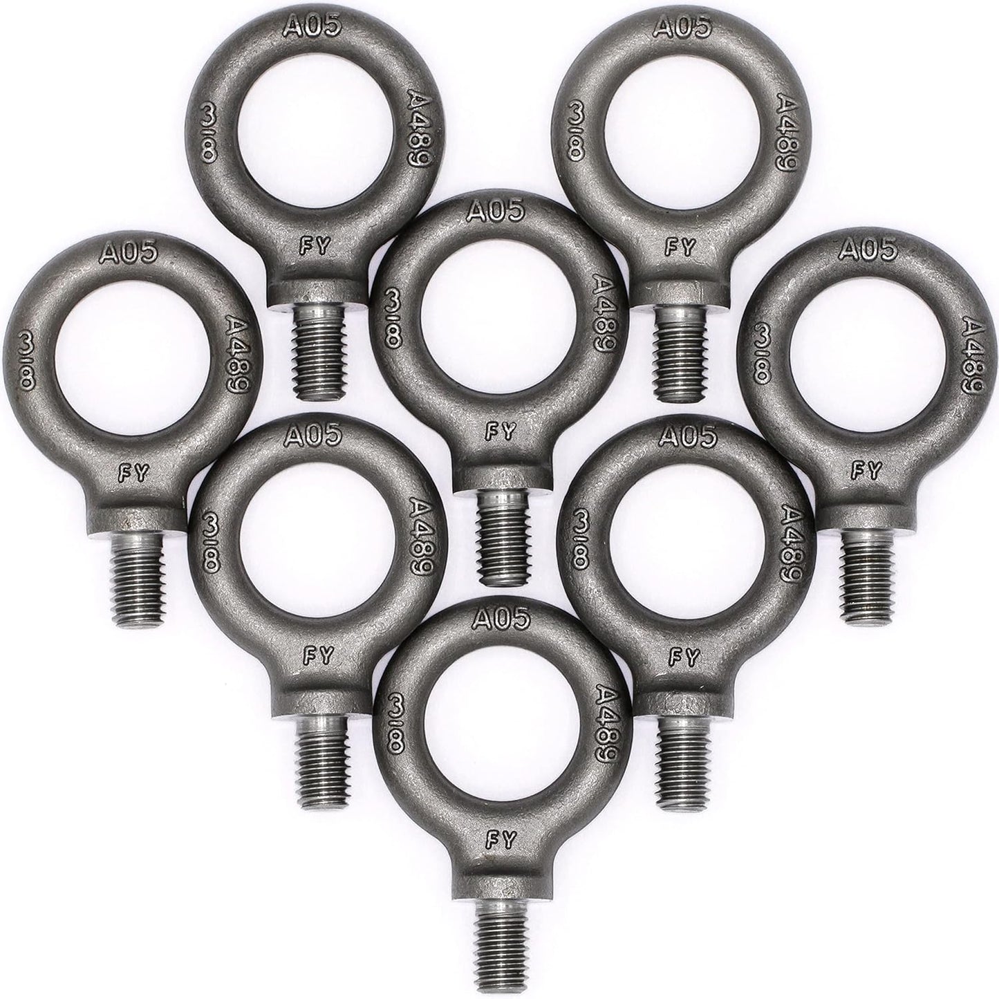 Box of 8 Pcs Lifting Shoulder Eye Bolts for Heavy Duty Use