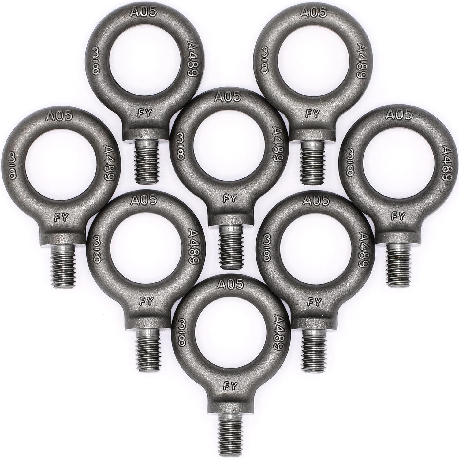 Box of 8 Pcs Lifting Shoulder Eye Bolts for Heavy Duty Use