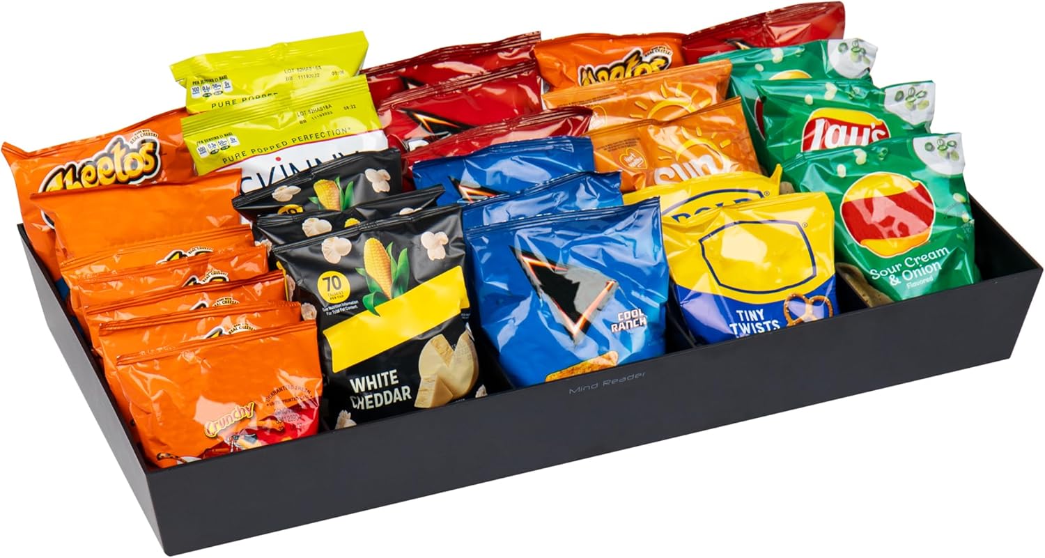 Mind Reader Snack Tray - Perfect Countertop Organizer for Snacks