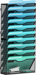 11-Tier Wall File Organizer for Office and Home Organization