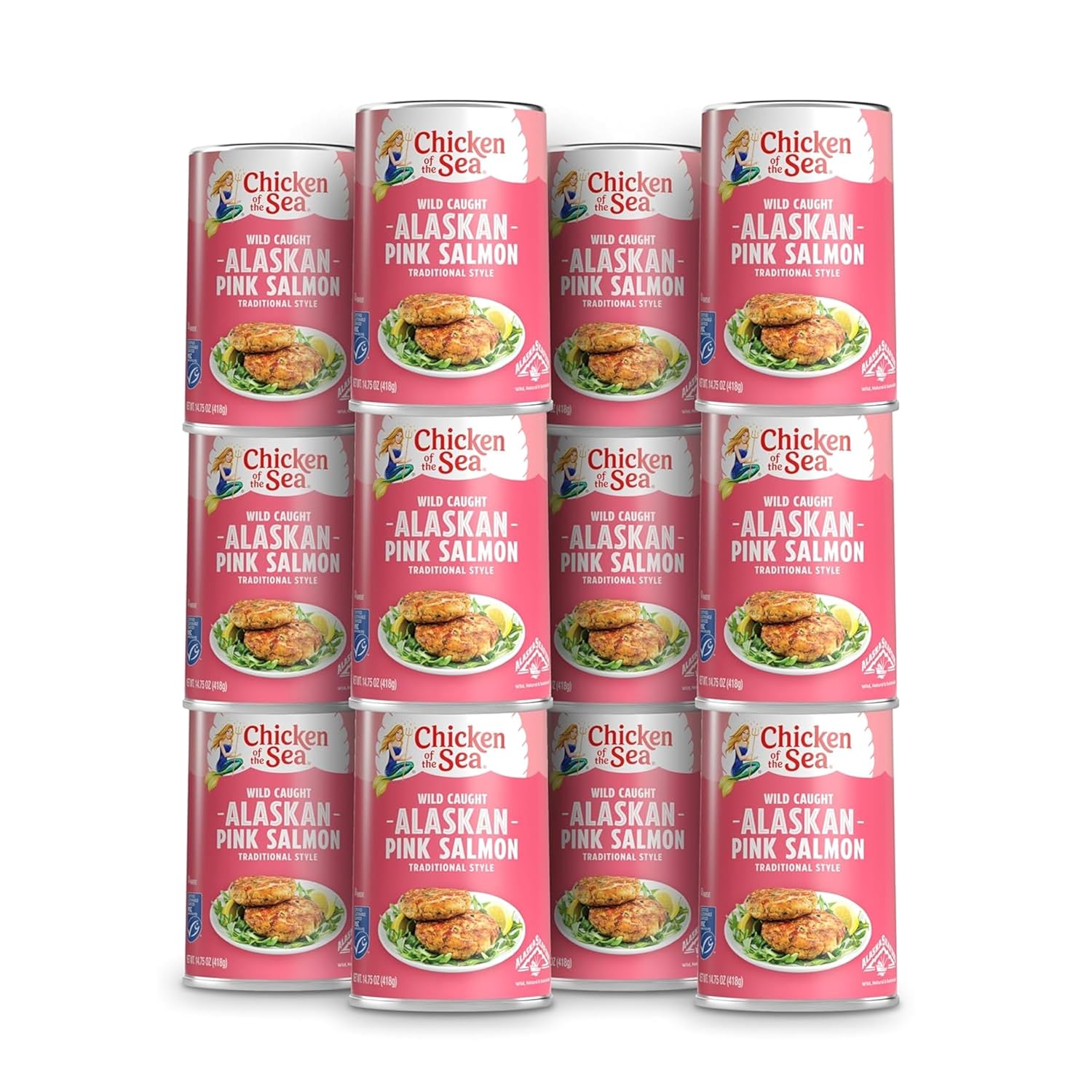 Wild Caught Canned Salmon for Healthy Meals - 12 Pack