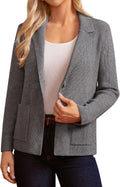 Sweater Blazers for Women Business Casual - Soft Ribbed Knit Jacket