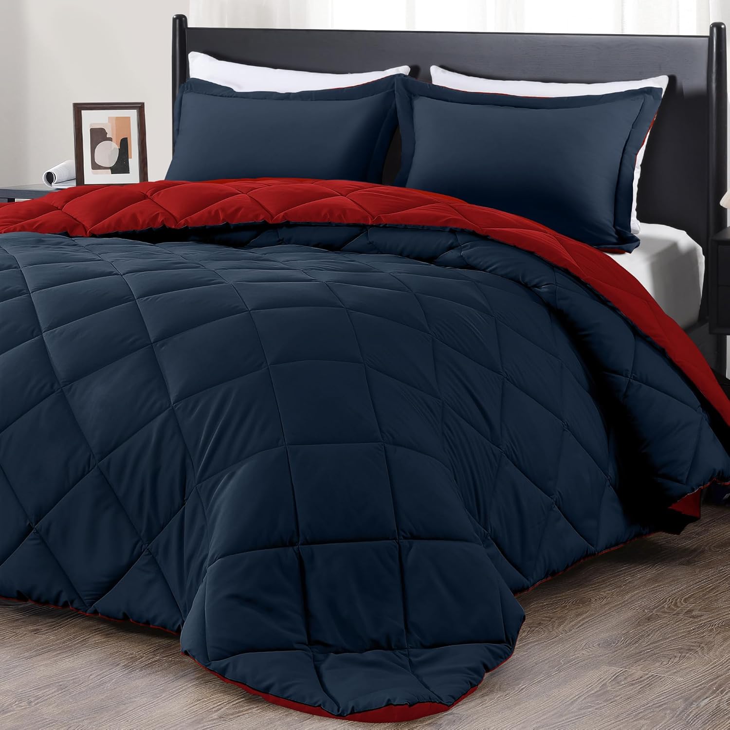 Downluxe King Size Comforter Set - Soft Bedding for All Seasons