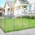 Metal Garden Fence 42 in H x 12 ft L - Decorative No Dig Border