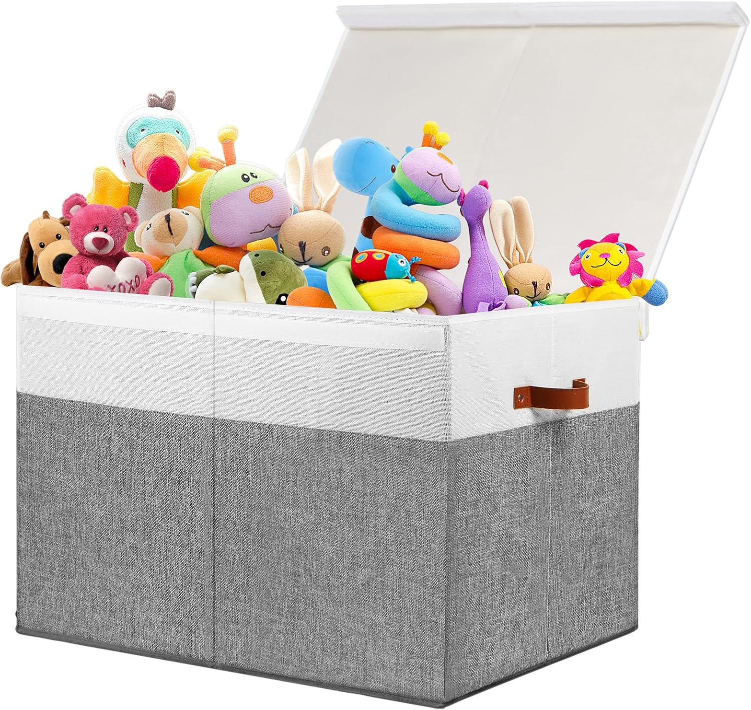 Large Toy Storage Box with Lid for Kids and Nursery Organization