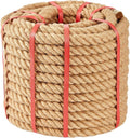 Jute Rope 1.5 in x 50 ft - Heavy Duty Hemp Rope for DIY & Decor