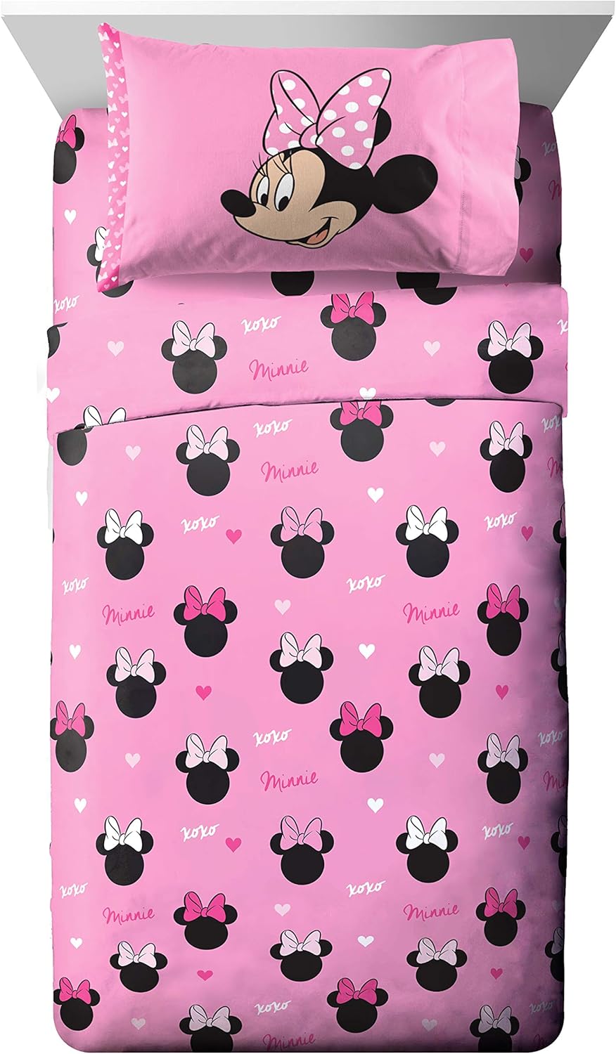 Minnie Mouse Hearts N Love Full Sheet Set