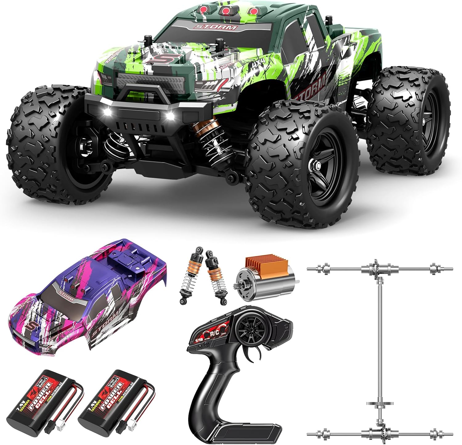 1:18 All Terrain RC Car for Adults & Boys - High Speed Fun