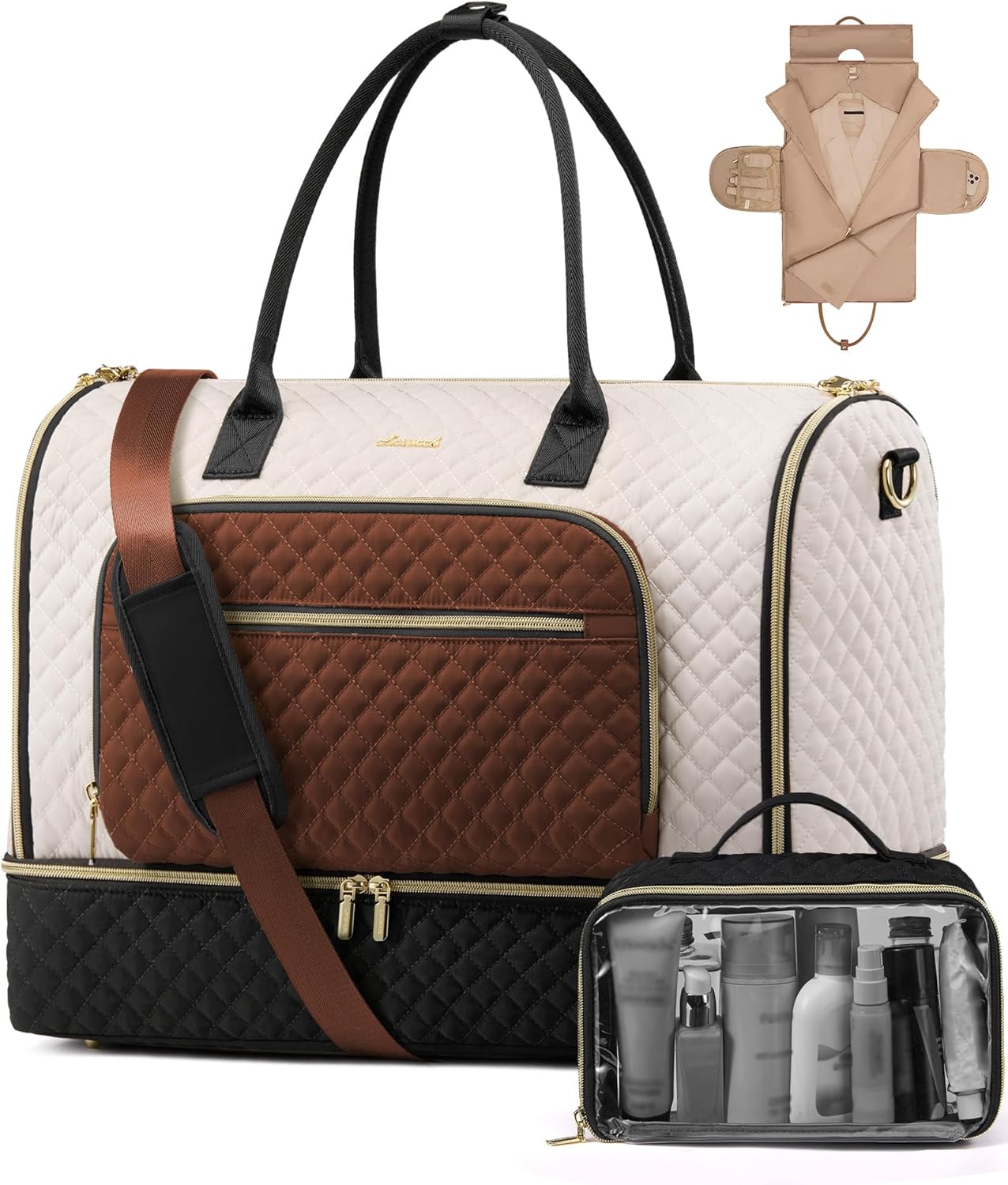 LOVEVOOK Convertible Travel Duffle Bag for Business and Leisure