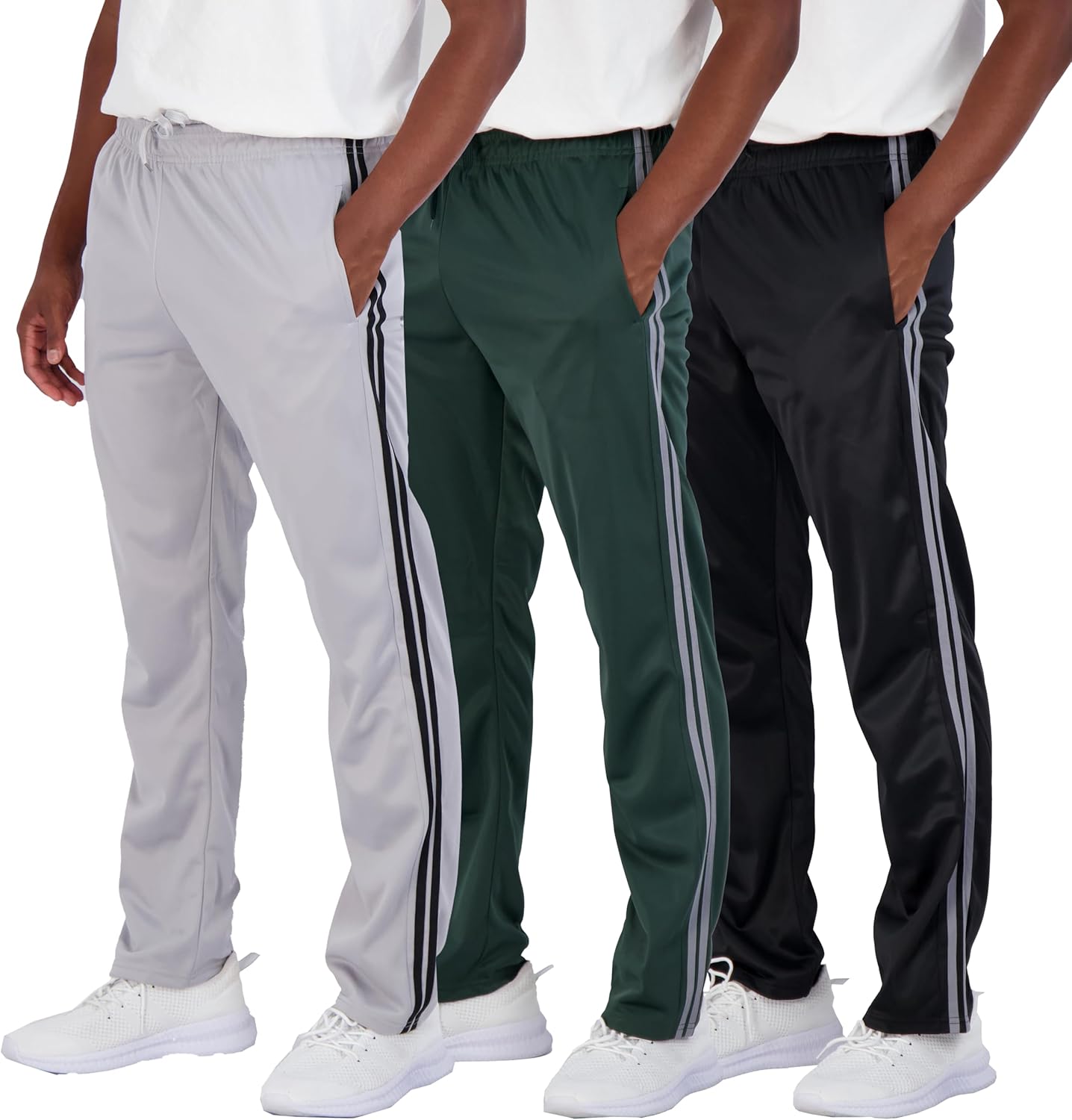 Real Essentials Men's Active Tricot Open Bottom Sweatpants Review