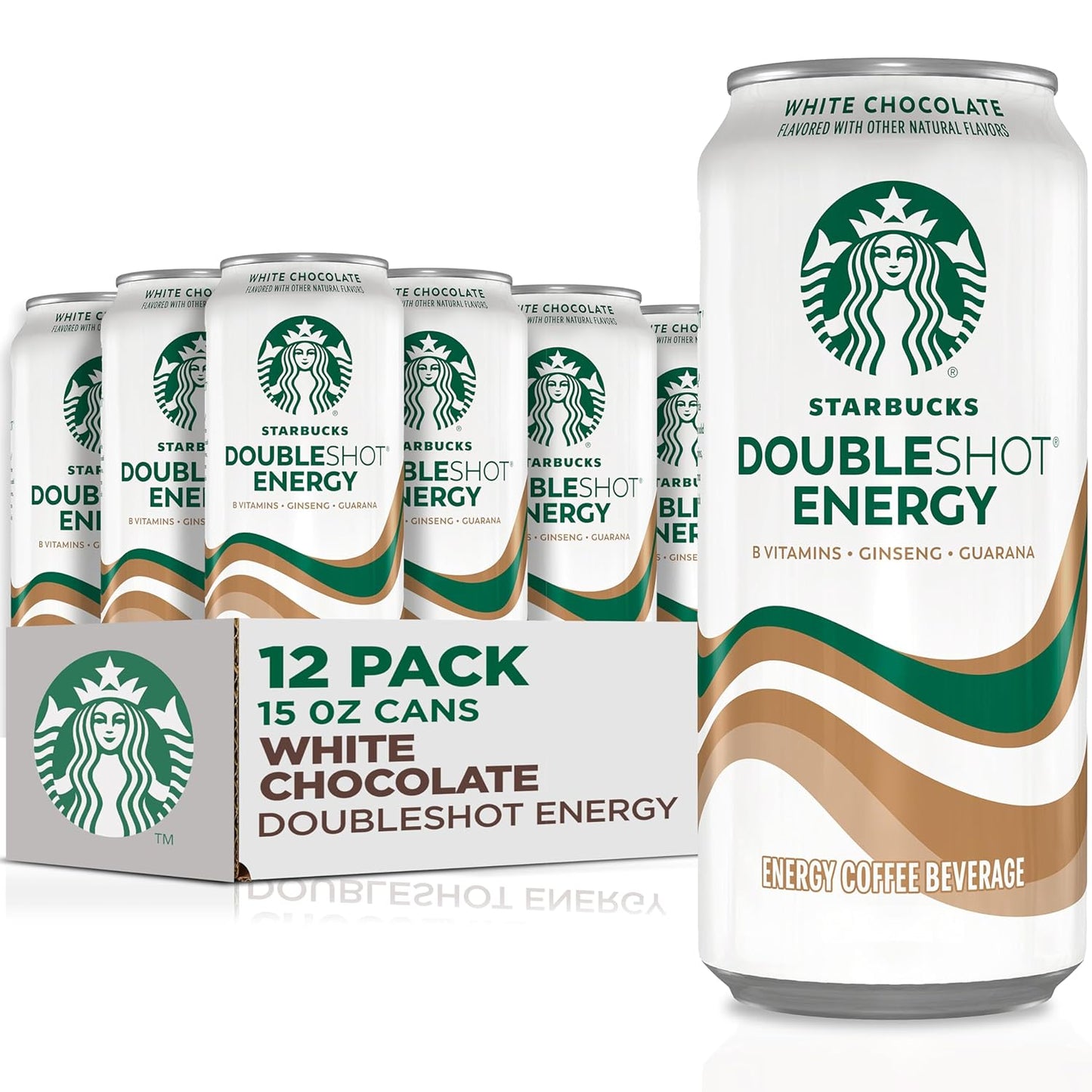 Starbucks Doubleshot Energy Drink Coffee Beverage, White Chocolate